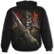 Sweat-shirt gothique homme avec guerrier dragon et scne de duel