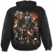 Sweat-shirt gothique homme avec guerrier squelette et chiens de guerre