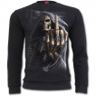 Sweat-shirt gothique homme avec la Mort faisant un fuck (sans capuche)