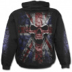Sweat-shirt gothique homme avec tête de mort sur drapeau Union Jack