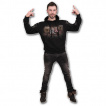 Sweat-shirt gothique homme à boite surprise avec clown sanguinaire