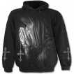 Sweat-shirt gothique homme  femme priant avec une croix  crane
