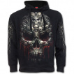 Sweat-shirt homme à crane formé d'ossements et croix gothique