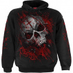 Sweat-shirt homme capuche  crane en sang avec croix grave