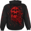 Sweat-shirt homme capuche  crane en sang avec croix grave