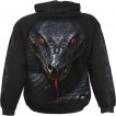 Sweat-shirt homme à capuche Serpent Basilic menaçant