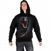Sweat-shirt homme à capuche Serpent Basilic menaçant