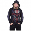 Sweat-shirt homme d't avec tte de mort sur drapeau Union Jack