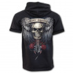 Sweat-shirt homme d't  guitare aile avec cranes et roses