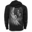 Sweat-shirt homme gothique avec ange tatoué prisonnier et croix macabre ailée