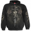 Sweat-shirt homme gothique  crane et dragon menaant