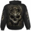 Sweat-shirt homme gothique  crane et dragon menaant