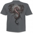 T-shirt gothique gris pour enfant  Dragon effet 3D