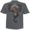 T-shirt gothique gris pour enfant à Dragon effet 3D