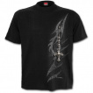 T-shirt homme gothique à symbole tribal et fausse broche