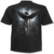 T-shirt homme noir  ange se lamentant sur une balanoire