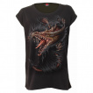 Tee shirt femme  dragon dchirant le vtement