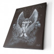 Toile déco à femme ange enchainée sur pentagramme
