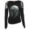 Top femme manches longues à chat vampire macabre