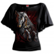 Top femme manches voiles  Licorne Infernale