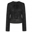 Top femme style médiéval à buste lacé