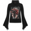 Top manches amples et col haut à reine de la nuit vampire