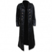 Trench gothique femme similicuir noir corsett  roses et pieu