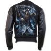 Veste gothique homme style bomber avec La mort entourée d'âmes