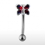 Piercing arcade papillon