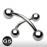 Piercing arcade solid G5 titanium