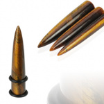 Piercing �carteur pierre semi-pr�cieuse oeil de tigre