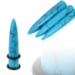 Piercing �carteur pierre semi-pr�cieuse turquoise