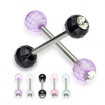 Piercing langue Disco UV Ball