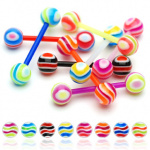 Piercing langue vagues marbr�es