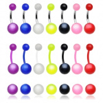 Piercing nombril boules finition perle