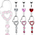 Piercing nombril cl� de coeur