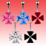 Piercing nombril Iron Cross