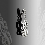 Piercing nombril lignes crois�es