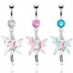 Piercing nombril pendentif f�e coquette
