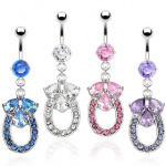 Piercing nombril pendentif fer � cheval