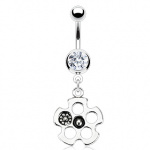 Piercing nombril style barillet de pistolet r�volver