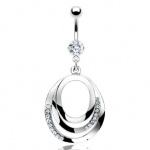 Piercing nombril trois cercles