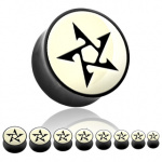 Piercing plug corne � �toile tribale