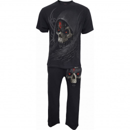 Freaky Motard Crâne Moto Homme Coton T-Shirt