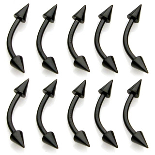 Piercing arcade anodis titanium noir  pointes