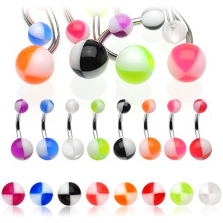 Lot de 8 piercings nombril Hazardous Balls