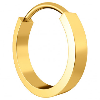 Anneau clicker Titane dor  bandeau (oreille, lvre, septum...)