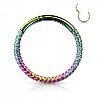 Anneau style cordage Arc en ciel en acier haute prcision  segment clip