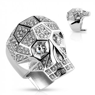 Bague crane serti de cristaux