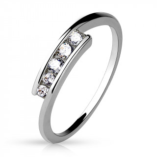 Bague fantaisie dcale  strass